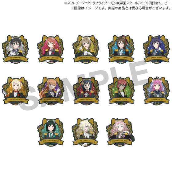 ラブライブ！虹ヶ咲学園スクールアイドル同好会 ダイカットステッカー（全13種ランダム）1セット3枚入り 【2025年12月下旬頃発送予定】
