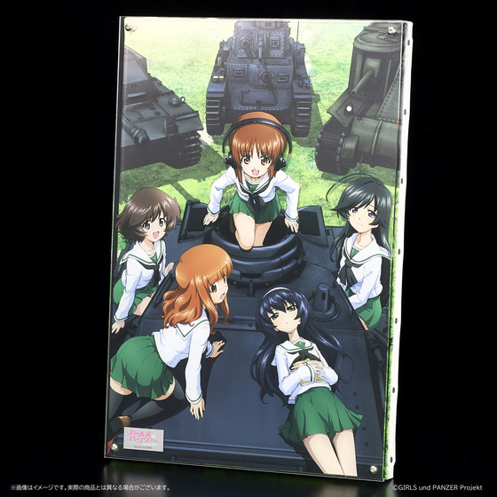 ガールズ＆パンツァー -月刊戦車道 編集部 PRESENTS- レイヤードグラフ展 P6サイズ レイヤードグラフ(R)【ガールズ＆パンツァー キービジュアル】