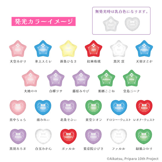 アイカツ！×プリパラ THE MOVIE -出会いのキセキ！- ジュエルリングライト（全23種/ランダム1個入り） 【2026年2月上旬頃より順次発送予定】