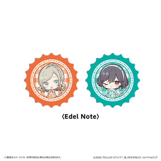 ラブライブ！蓮ノ空女学院スクールアイドルクラブ POP UP SHOP 王冠バッジセット　Edel Note【2026年10月上旬より順次お届け】