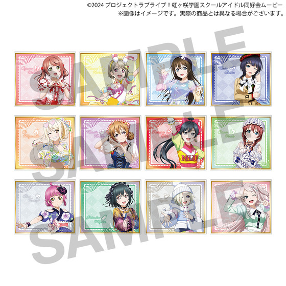 ラブライブ！虹ヶ咲学園スクールアイドル同好会 NIJIGAKU Monthly Songs♪ POP UP STORE 色紙風アクリルプレート（全12種） 【2026年11月下旬頃より順次お届け】