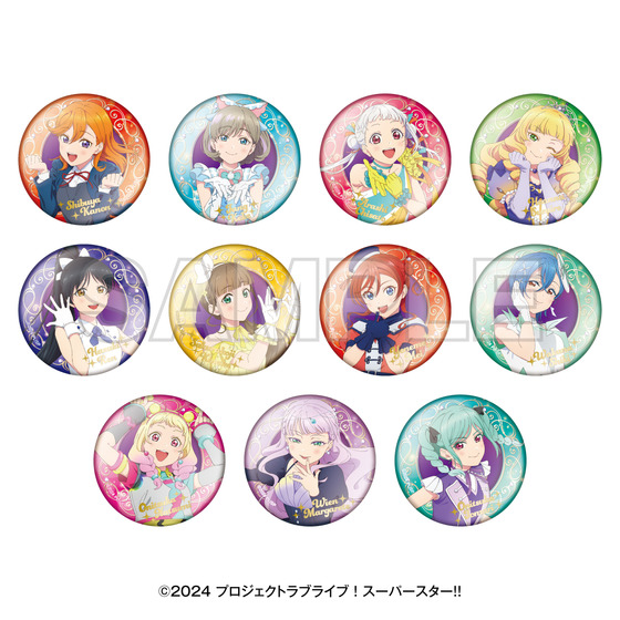 TVアニメ『ラブライブ！スーパースター!!』5th Anniversary POP UP SHOP ランダム箔押し缶バッジ（全11種・ランダム1個入り） 【2026年11月下旬頃お届け予定】