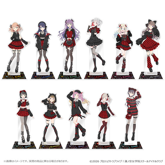 ラブライブ！蓮ノ空女学院スクールアイドルクラブ POP UP SHOP～ゴシックパンクコレクション～ アクリルスタンド（全11種） 【2026年12月下旬より順次お届け予定】